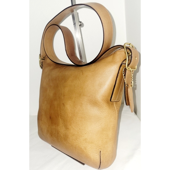 Coach Vintage 9328 Leather Color Saddle Slim Soho Satchel Bag - Picture 12 of 12